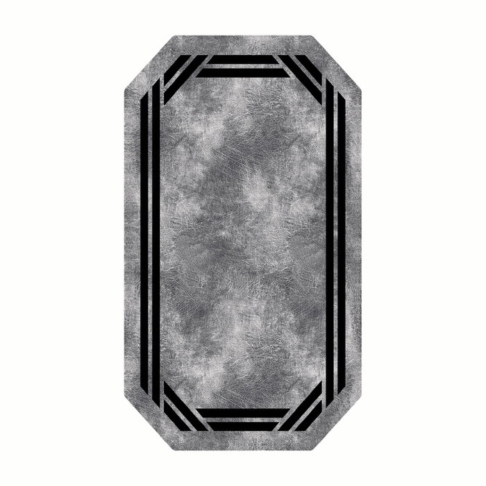 Conceptum Alfombra de Pasillo Gris y Negro 80 x 150 cm Conceptum Alfombra de Pasillo Gris y Negro 80 x 150 cm
